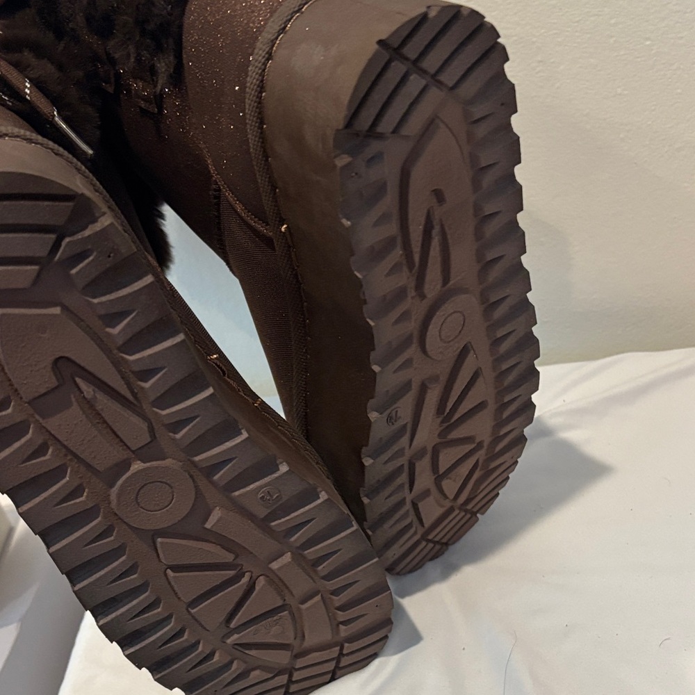 Glaze Brown Glitter Boots View 5